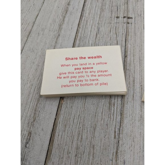 The Game of Life Replacement Parts 1979 Share the Wealth Exemption Cards - Picture 3 of 5